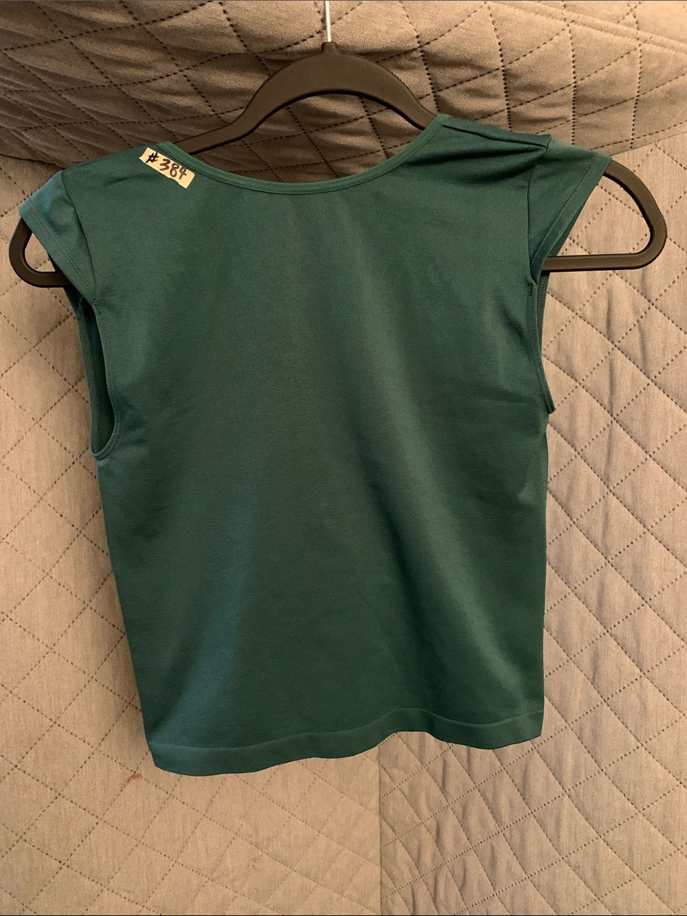 #58 Target Teal Backless Cap Sleeve Tee